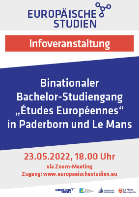 Europäische Studien Infoveranstaltung per Zoom