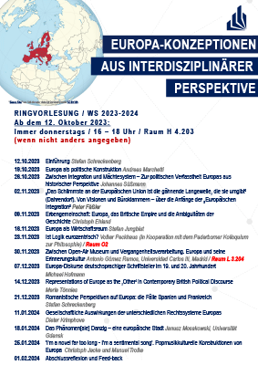 Ringvorlesung Wintersemester 2023/2024 Uni Paderborn