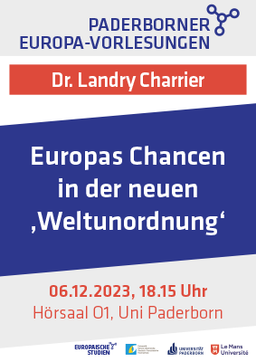 Paderborner Europa-Vorlesung 2023 mit Dr. Landry Charrier